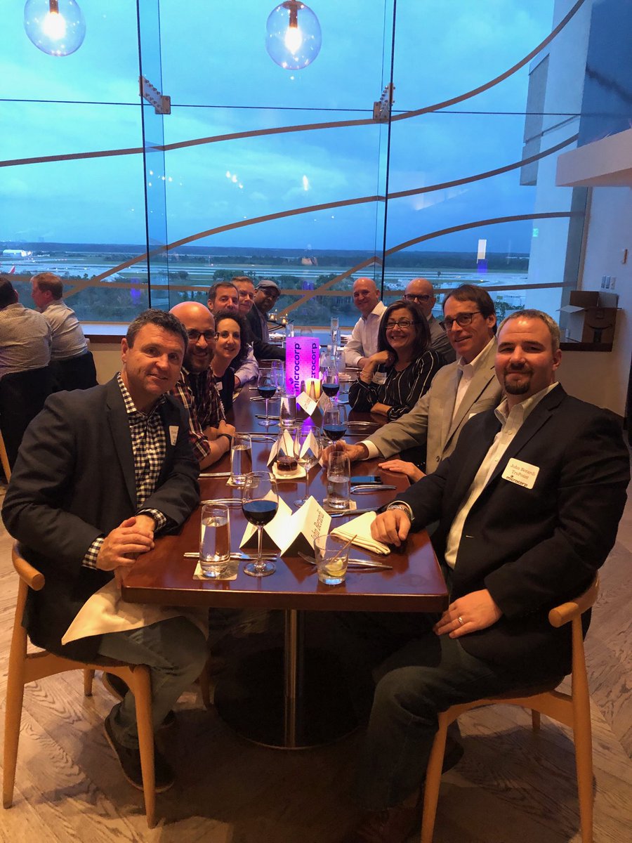 KarinFields's tweet photo. Starting off MicroCorp’s SD-WAN Summit in not so sunny Orlando. Great night and conversations with wonderful partners!! #SD-WAN #MicroCorp #BetterWhenTogether https://t.co/Ykhq0UUiKI