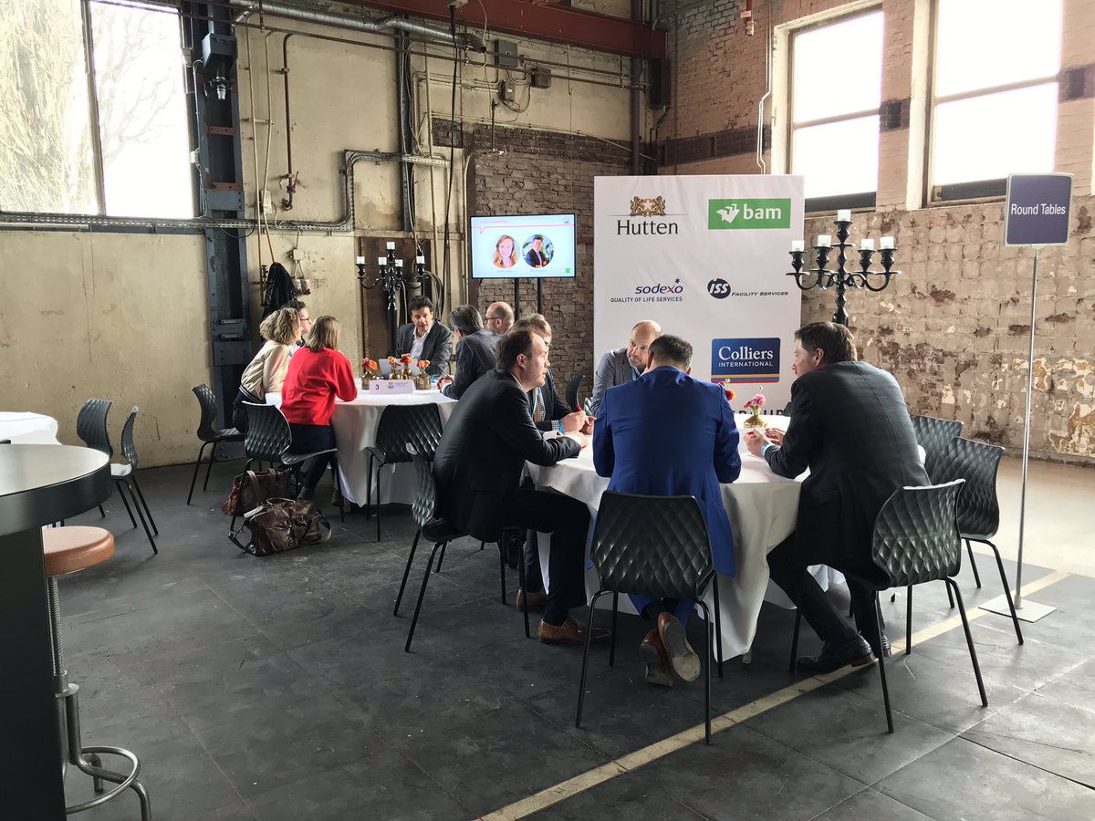krowdenconnects's tweet photo. RoundTables sessions at #WWEMFFF. @Colliers_NL @Hutten_NL @SodexoGroup @ISS_Netherlands @TOPdesk_NL @HospitalityGrou @BAMGroup_EU https://t.co/uQ4wu14adI