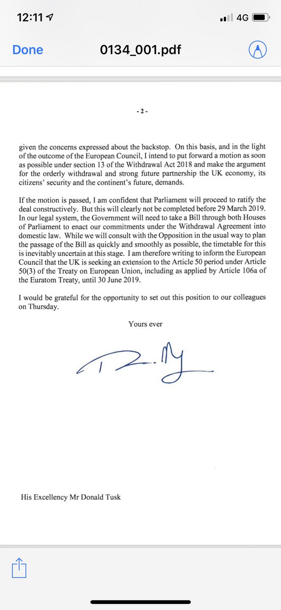EvdoxiaL's tweet photo. So here’s @theresa_may’s  letter to @eucopresident . #Brexit #A50extension https://t.co/EHzjE0GXFB