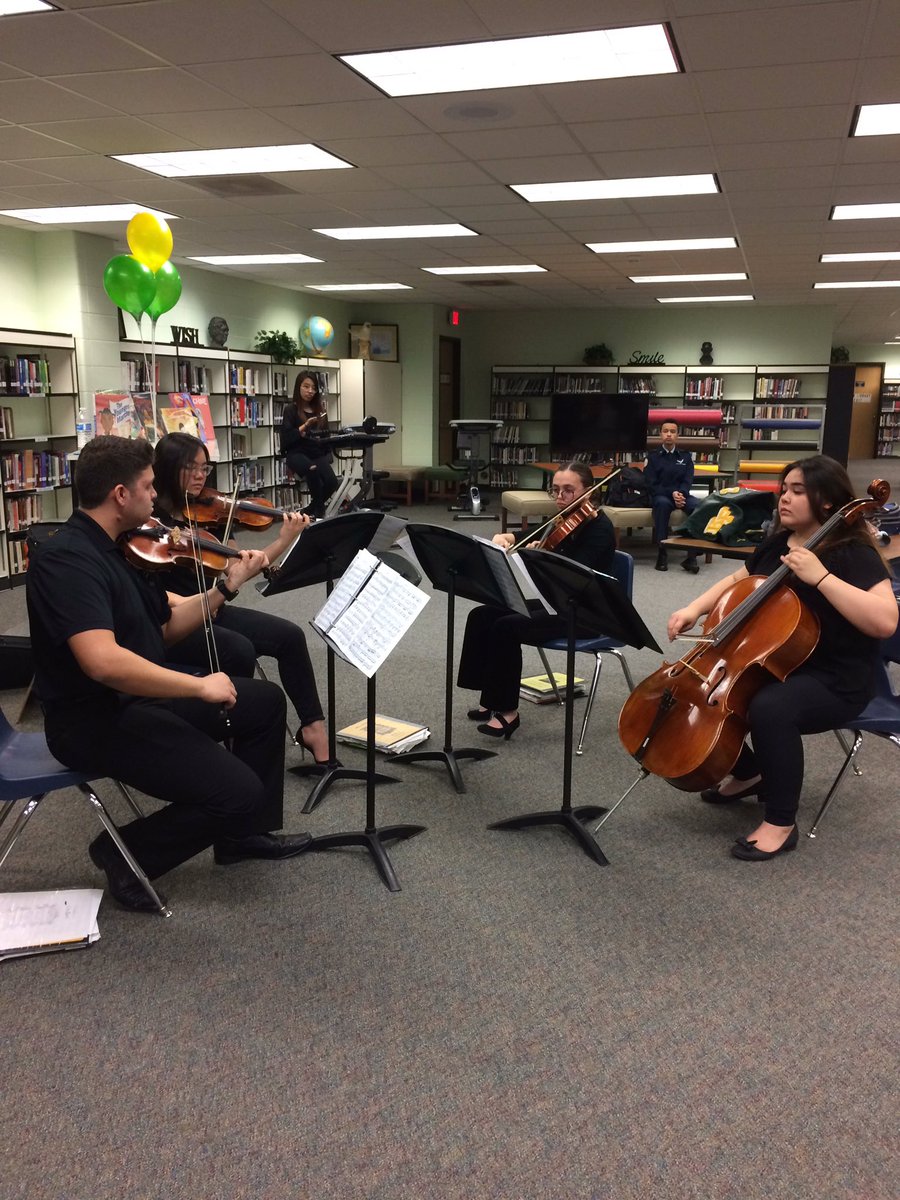 CauserLaura's tweet photo. Klein Forest Orchestra at the Spring Art Show @KleinForest @kfbroadcasting https://t.co/fLsKKZXL0k