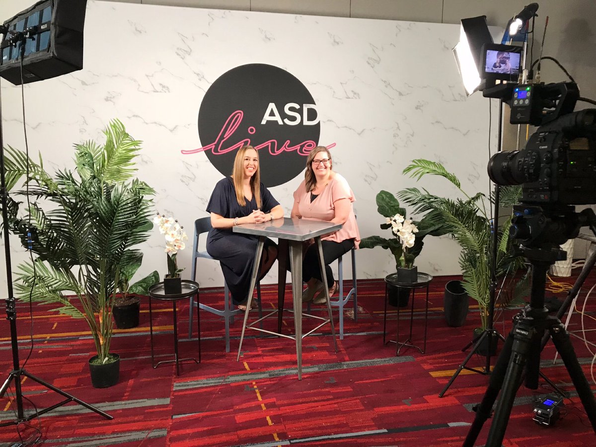 BrightpearlHQ's tweet photo. .@BrightpearlHQ joins Nicole from @RetailMinded at @ASDShow to film a future episode of #ASDLIVE! We chat all things direct-to-consumer - stay tuned for more! #dtc #retail #ecommerce https://t.co/SikvdBkxil