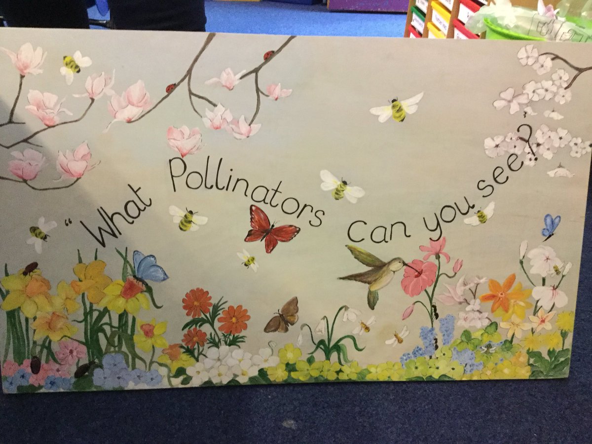 HTPSMrsHawoldar's tweet photo. Thank you Mrs Burns for making this beautiful sign for our pollination patch! @HTPSchool #HTPSschoolgrounds #HTPSecoschools https://t.co/thHDnjM4TX