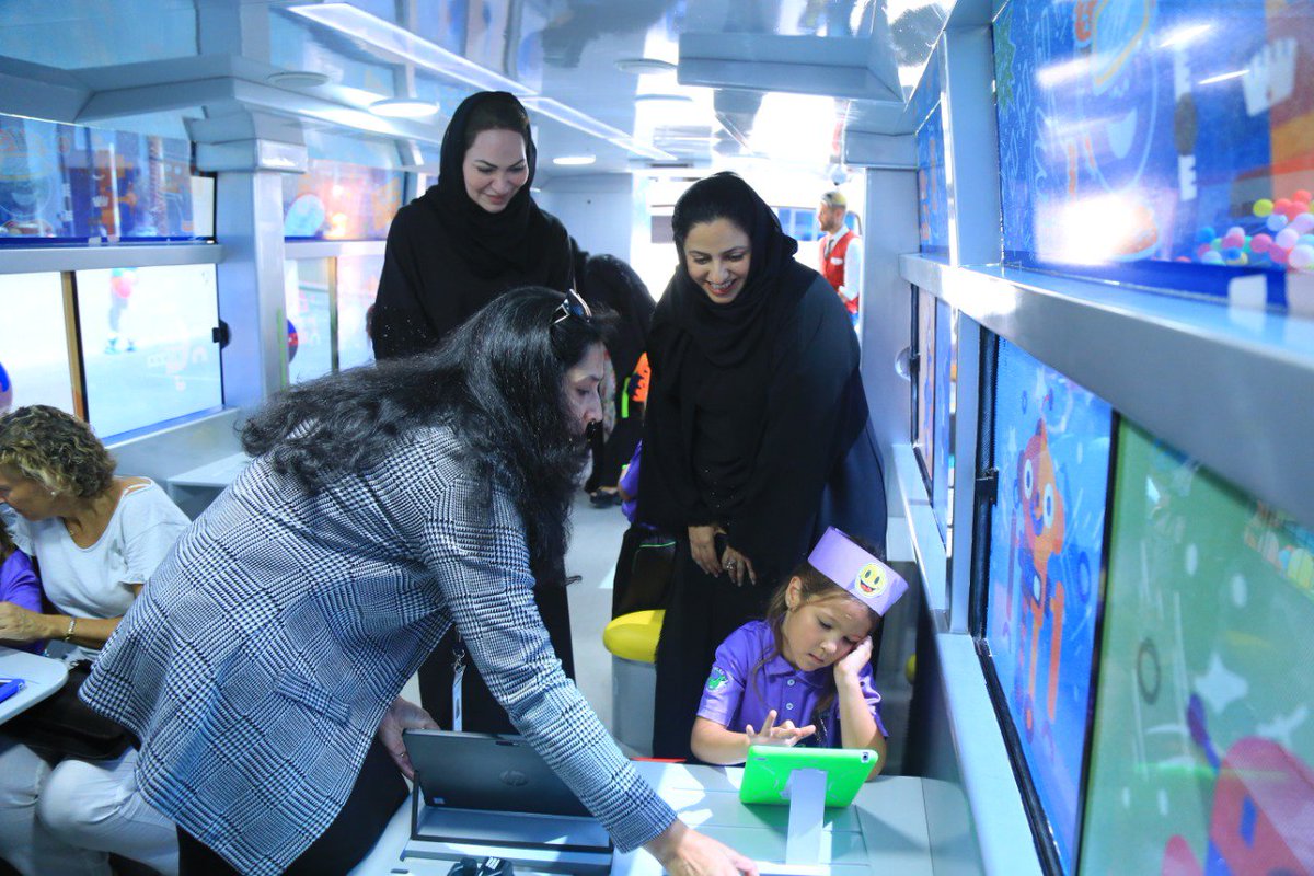 KHDA's tweet photo. A classroom on wheels! What a fab idea 💡... Congratulations @innoventuresedu on the launch of #BugBytes https://t.co/Gp9FGb9VPc