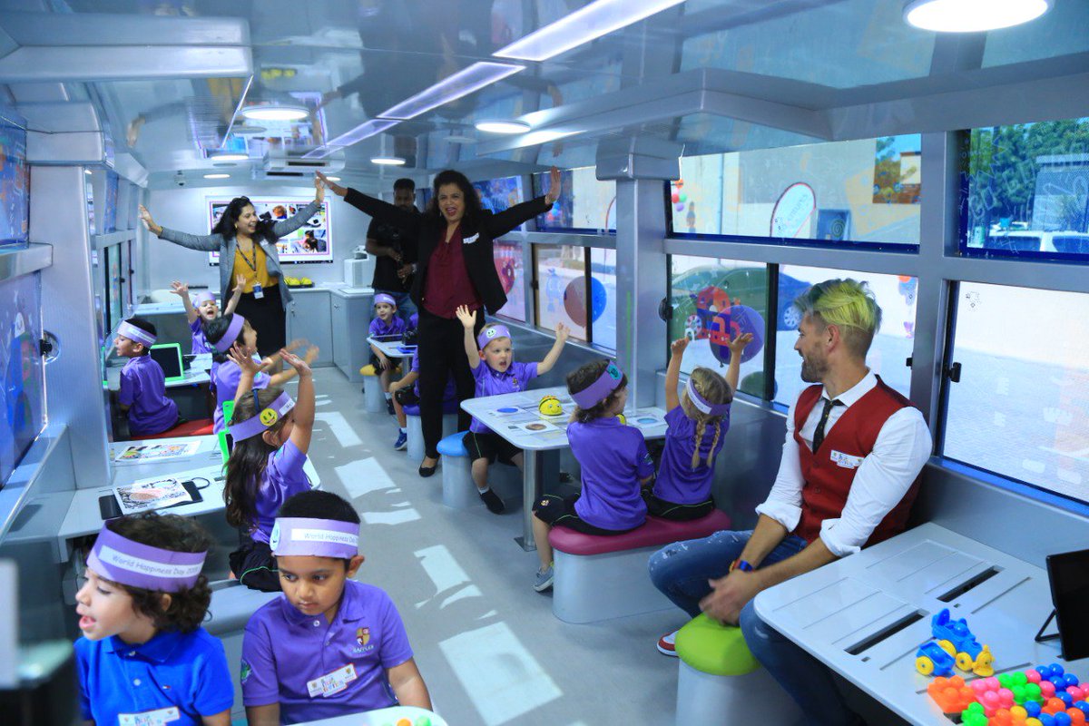KHDA's tweet photo. A classroom on wheels! What a fab idea 💡... Congratulations @innoventuresedu on the launch of #BugBytes https://t.co/Gp9FGb9VPc
