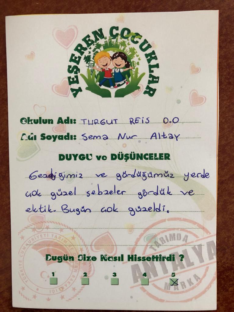 antalyailtarim's tweet photo. Yeşeren Çocuklar'dan mesaj var 4. Kısım
#Yeşeren #Çocuklar #projemizin bu haftaki misafirleri #Turgut #Reis #Ortaokulu oldu. #Projeye katılım sağlayan bazı Çocuklarımızın görüşleri
@bekirpakdemirli @TCTarim @munirkaraloglu @AntalyaValilik @Ozenmustfa https://t.co/bcUurtTrzw