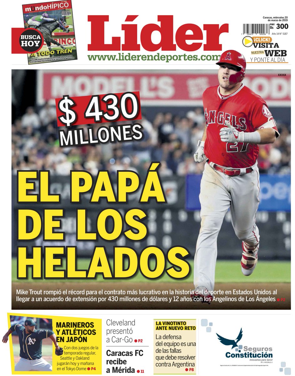 UNoticias's tweet photo. #PortadaLider | Así titula la primera página de Líder en Deportes #20Mar #Titulares https://t.co/pUuFeYVh27