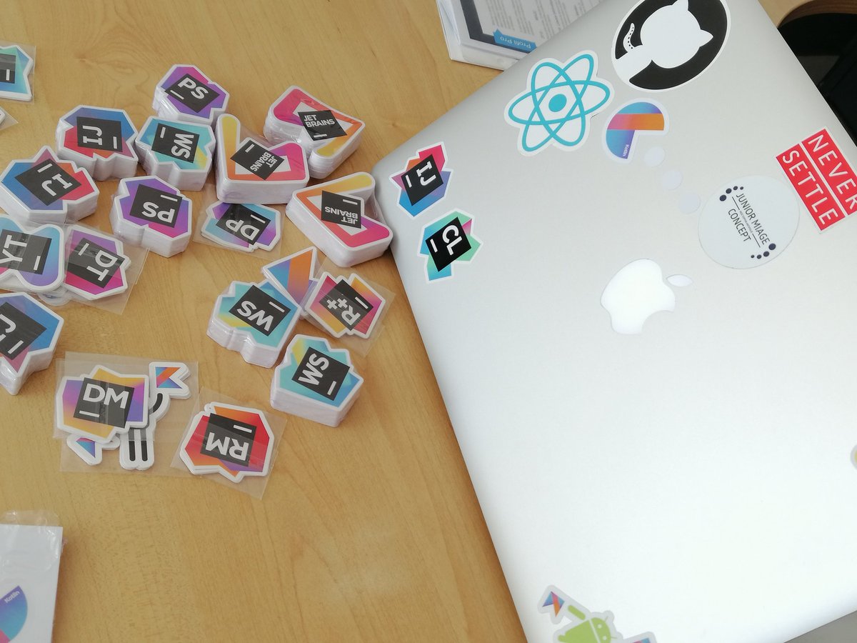 JMCNice's tweet photo. Thanks @jetbrains for your stickers!!
#Apple #jetbrains #github #react #android https://t.co/JG4irMrlPM