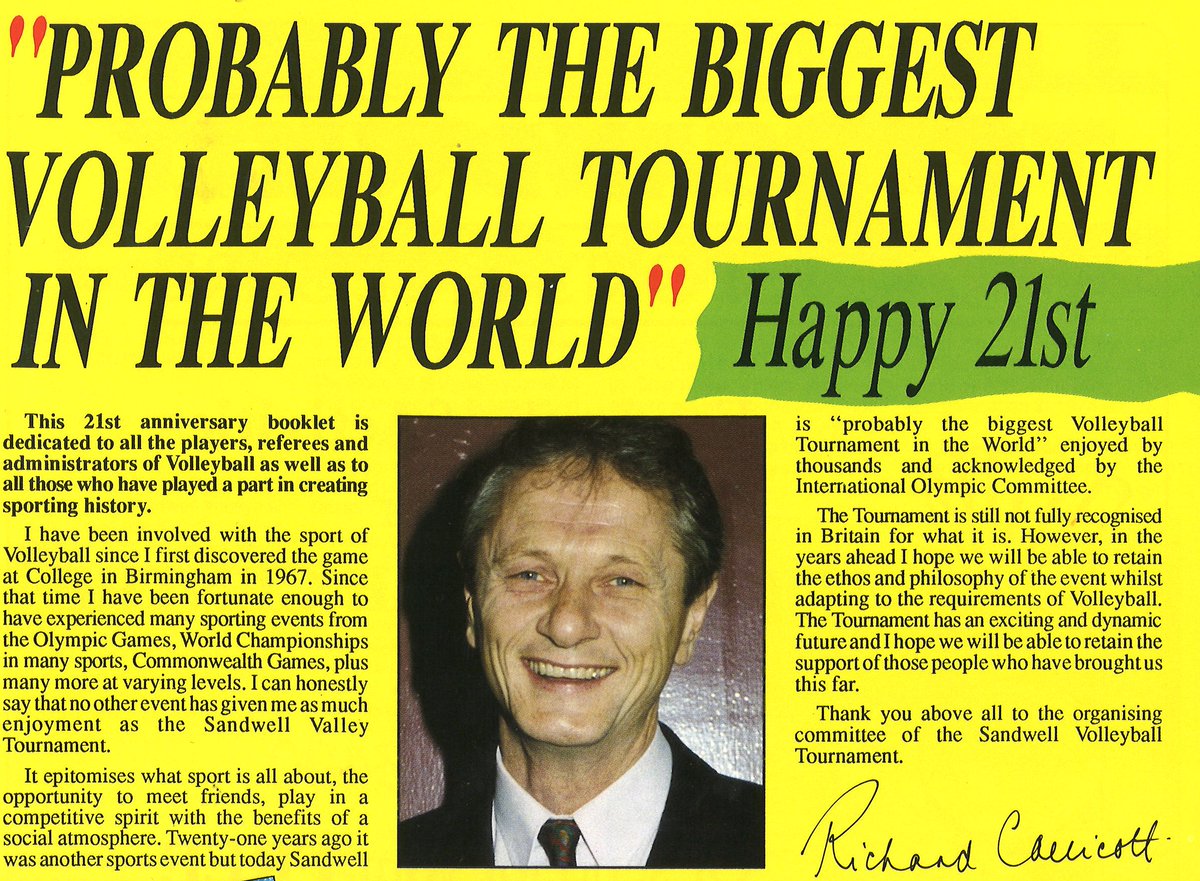 Back in the day the #Sandwell #Volleyball Tournament really was the biggest of its kind in the world - 400 teams, 4000 people, 90 courts, 100s of matches all across a balmy July weekend. 2019 is the 40th anniversay of the event on 6th July + we can't wait: facebook.com/events/2216167…