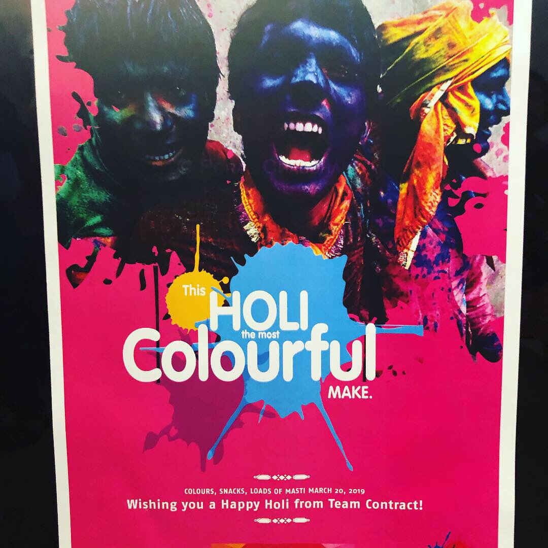 ayanchako's tweet photo. #happyholi from #contractadvertising https://t.co/ycwJkUGK8I
