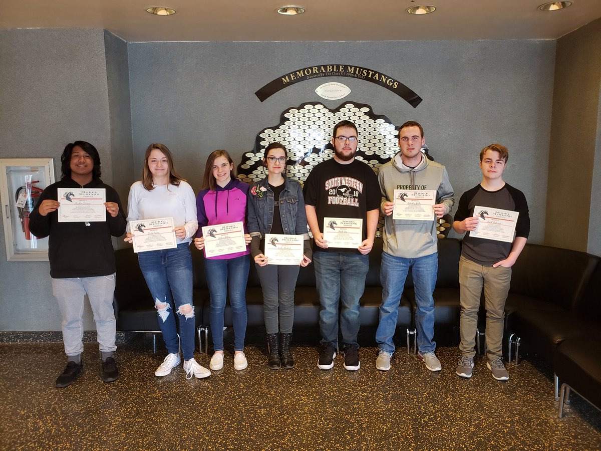 RyanMelhorn's tweet photo. Congratulations to our February Model Mustangs #SWExcellence #swhsmustangs #LeaveYourMark #modelmustangs https://t.co/c0tlzddpaI