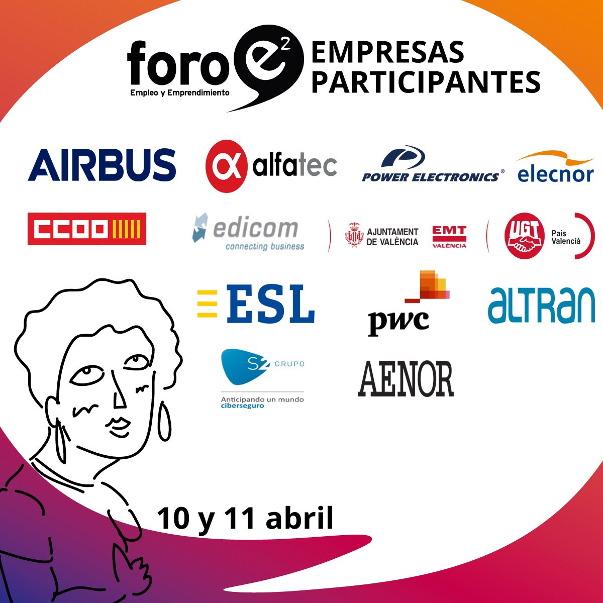 upvsie's tweet photo. 😉 Estas son las primeras empresas participantes en el #Foroe2 2019 💼 que se celebrará los días 10 y 11

@Airbus @alfatecS @PE_EasyToDrive @GrupoElecnor @ccoopv @EdicomGroup @emtvalencia @UGTPV @ESLeducationES @PwC_Spain @Altran @s2grupo @AENOR 

@UPV @daupv @upvsie https://t.co/BxqcYB6c4b