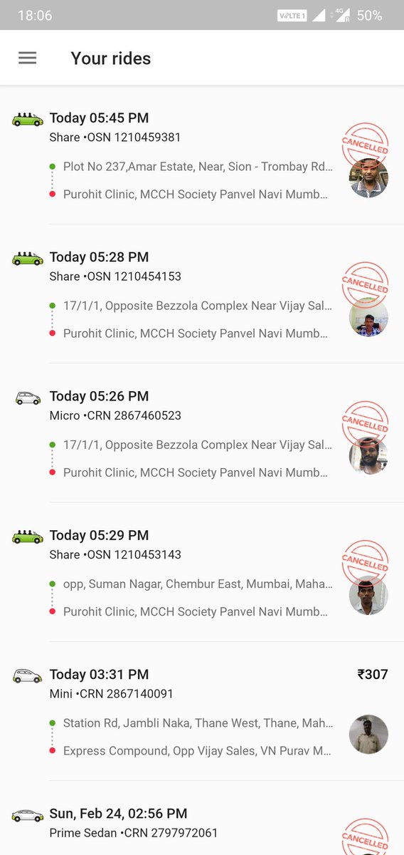 PratikkPatill's tweet photo. Your pathetic service and control over drivers, delayed msgs, shitty network made me wait for 30+ min trying to book cab, 4 drivers cancelled booking. Complaint raised before got no reply @ola_supports #WhereIsSupport https://t.co/Lq77giZJmv