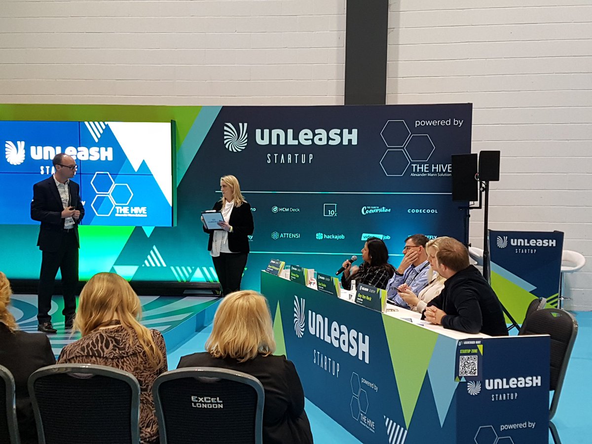 10xPsychology's tweet photo. Engaging Q&amp;A session following the @10xPsychology presentation @UNLEASHgroup startup competition! Thanks to the judges and all those who have come along to listen. #UNLEASH19 #finalist #award https://t.co/UQUfwzP62z