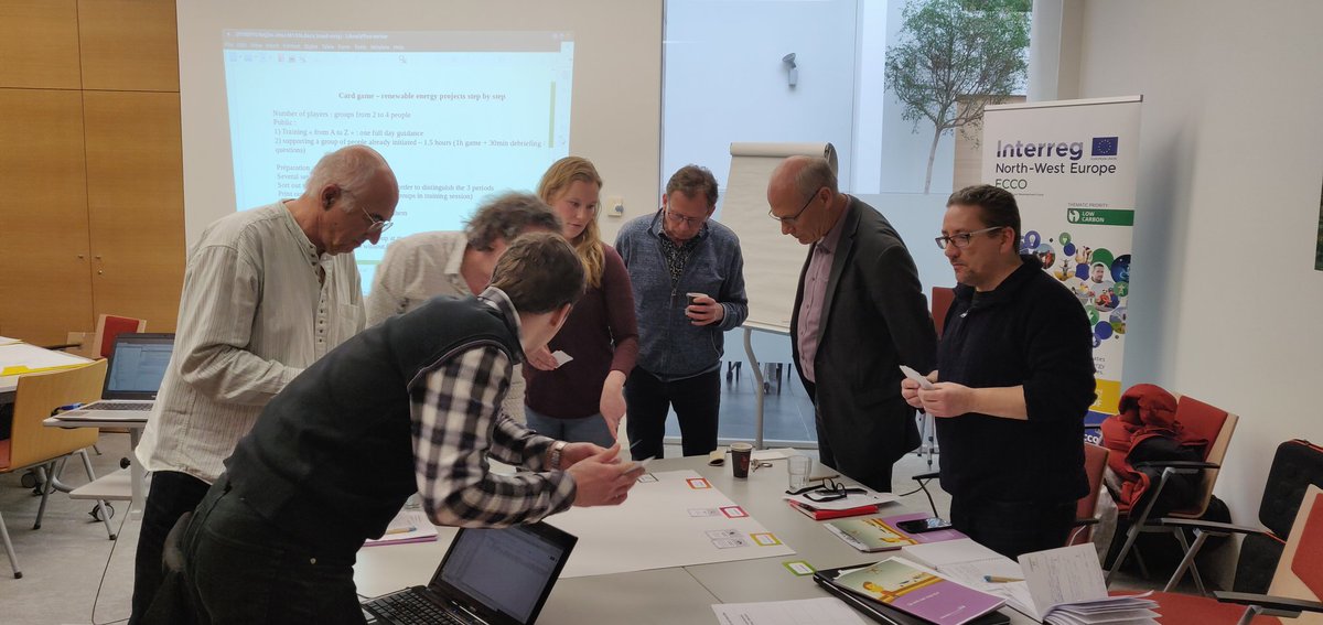 InnoSteunpunt's tweet photo. Dag 3 van onze partnermeeting. Vandaag testen we verschillende tools om hernieuwbare energieprojecten met burgers te starten. #innovatie #platteland @INTERREG_NWE #eccoLEADS https://t.co/tarNEYVZjh