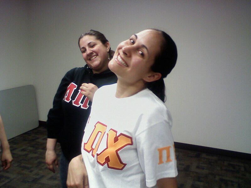 LpcSigma's tweet image. Hermanas Jess and Jess on #wearyourletterswednesday #lambdapichi