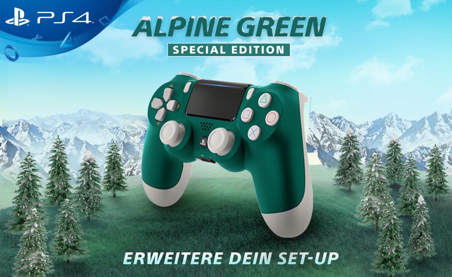 PlayStationDE's tweet image. Sichert euch schon jetzt euer #AlpineGreen-Exemplar! Gleich vorbestellen → bit.ly/2WbvggS #PS4 #DualShock