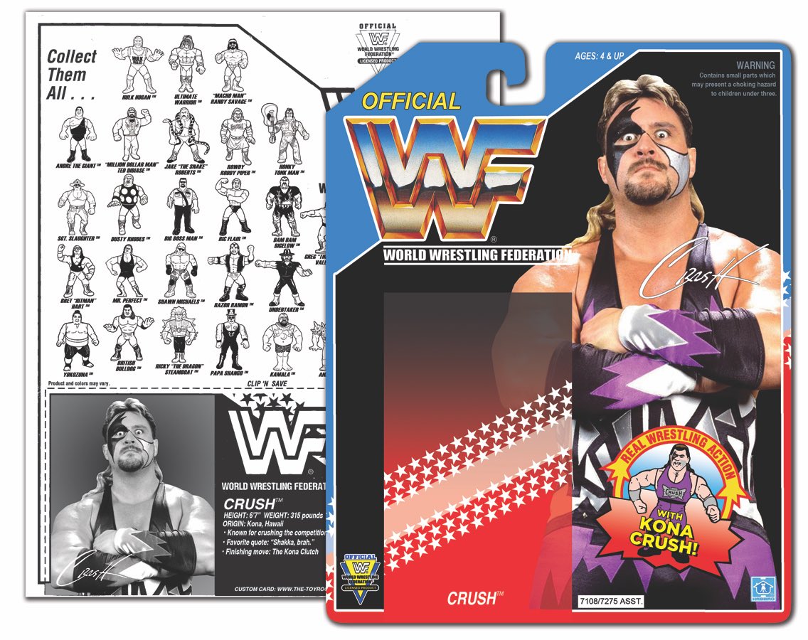TheToyroom's tweet photo. More WWF Retro Cards...
All Crush Edition
#WWF #WWFRetro #WWERetro #WWFHasbro #OldSchoolWWF #Crush #Demolition #DemolitionCrush #DemolitionWWF #EvilCrush #KonaCrush https://t.co/fOaysE26rh