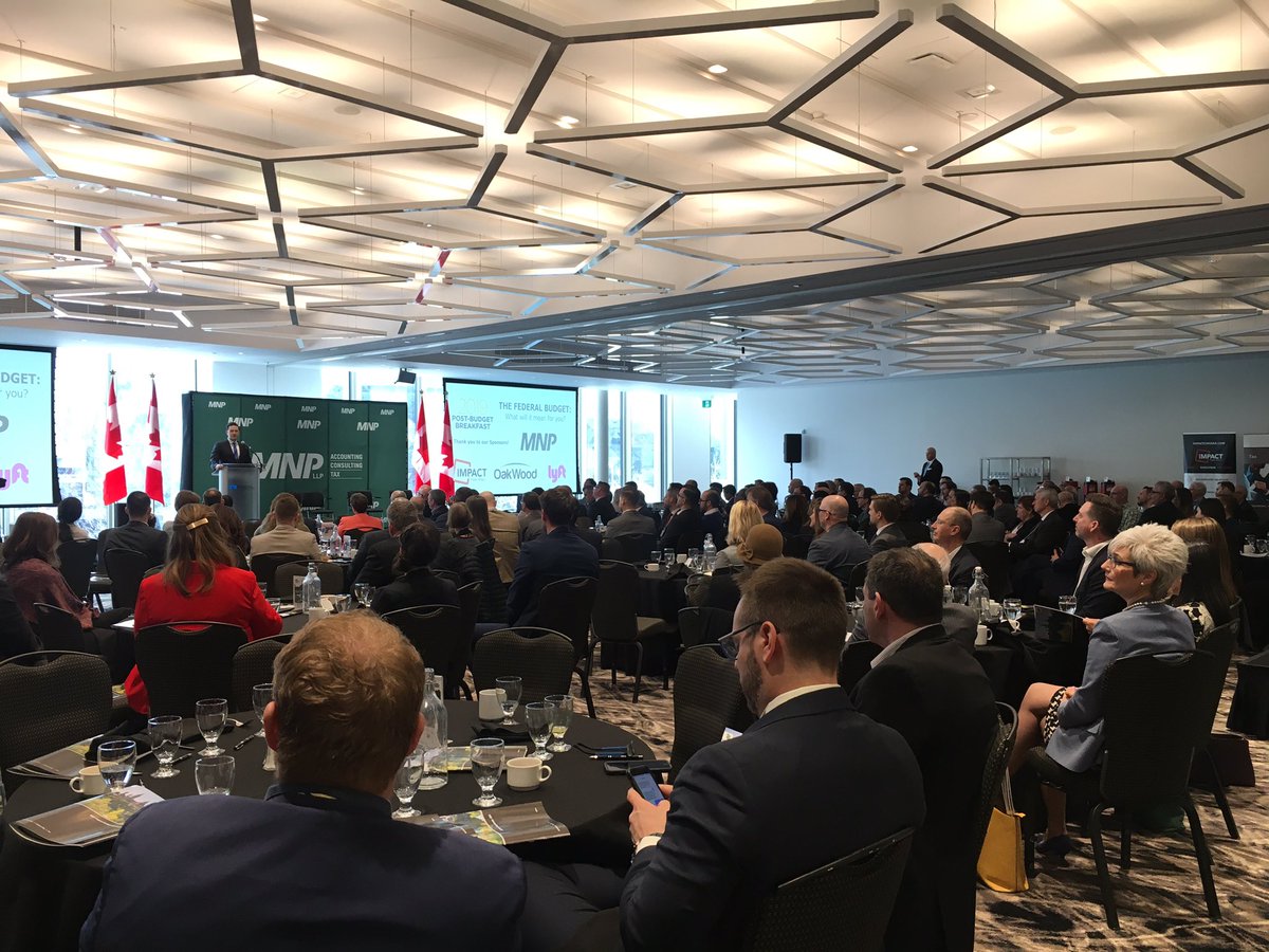 Kenzoleon's tweet photo. Shadow Minister of Finance @CPC_HQ @PierrePoilievre presenting the keynote on the Federal Budget this morning for a full house at @ottawabot @obj_news Post-Budget Breakfast event #federalbudget2019 #PostBudgetBfast #ottawa #business https://t.co/CoTohPkn0o