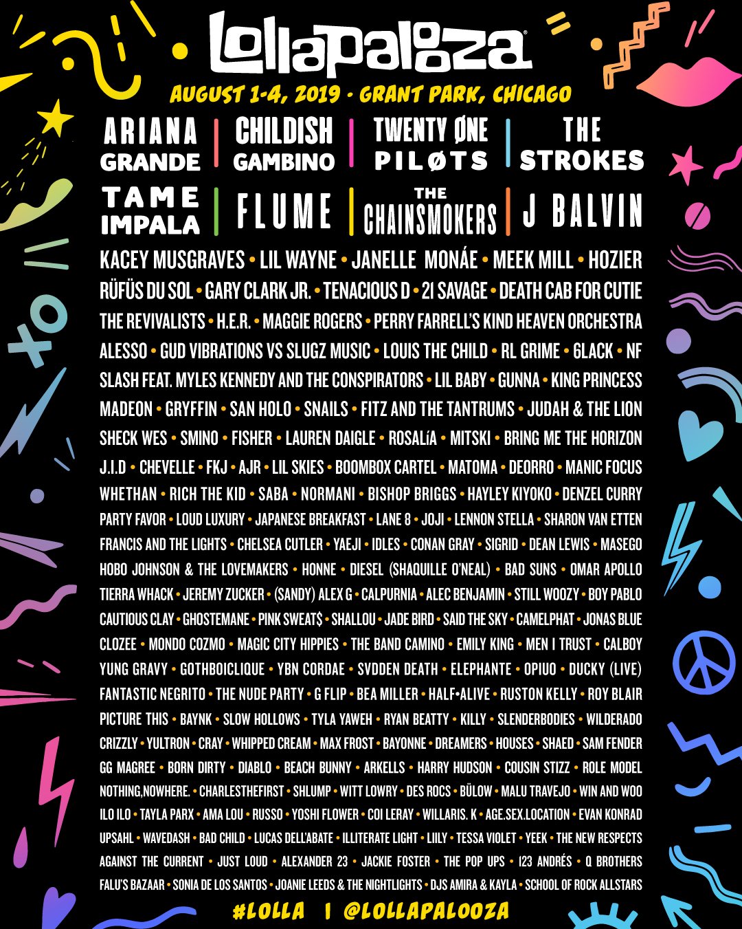 Here's what you need to know about Lollapalooza 2019