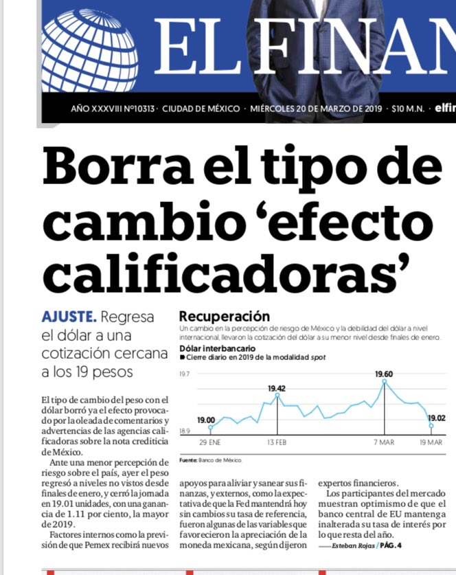 SimonLevyMx's tweet image. ... Pero se burlaron hace unas semanas por lo que decíamos de su actual función y poca congruencia. 
Adiós dólar 19.60  hola dólar 19.02
☀️ ☀️ ☀️