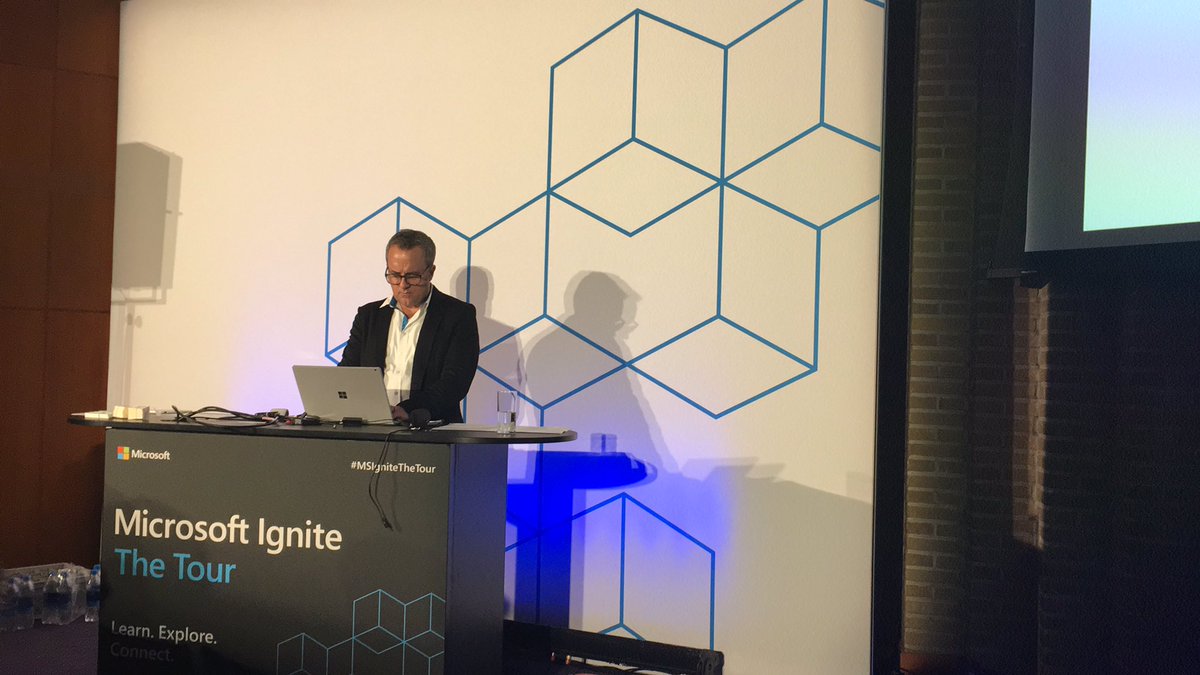 rik_koning's tweet photo. Just a few more minutes left before @danholme will be rocking the #MSIgniteTheTour stage about SharePoint sites and portals https://t.co/kQTt0tUwTU