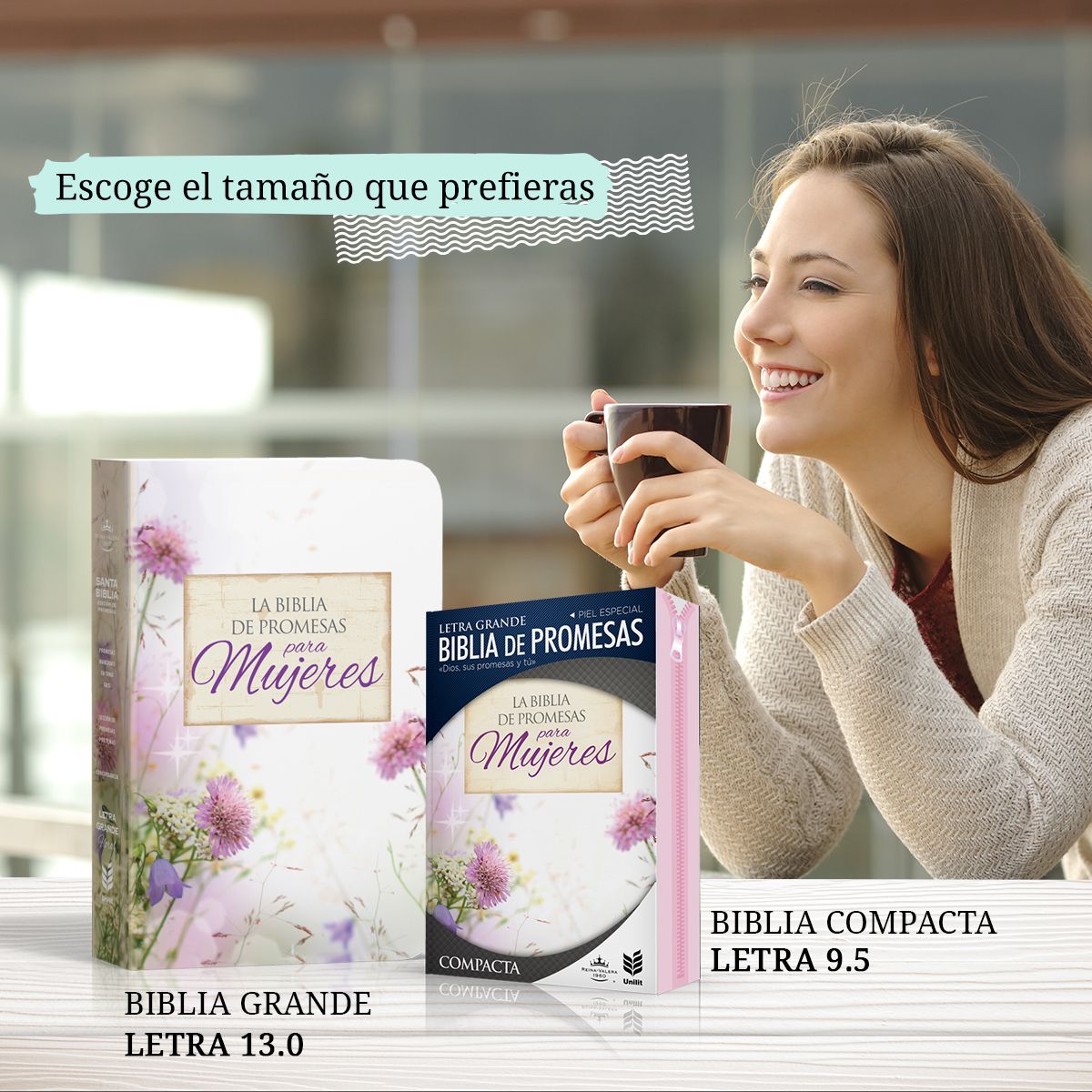 editorialunilit's tweet photo. Nueva Biblia promesas ahora disponible con cierre y letra grande. Con 1800 promesas marcadas en tono gris para animarnos e instruirnos. 
#Biblias #compactas #letragrande #cierre #Mujer #promesas #editorialunilit https://t.co/EcgQdiHHTV