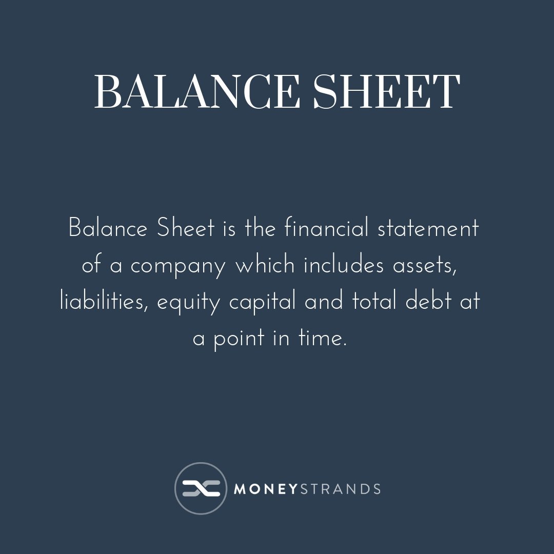 Moneystrands On Twitter A Balancesheet Can Help You Work Out