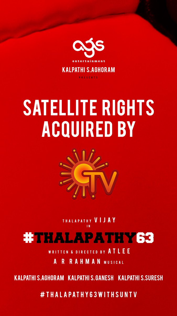 Thalapathy 63 Producer Updates On Satellite Rights Acquired By Leading TV Channel