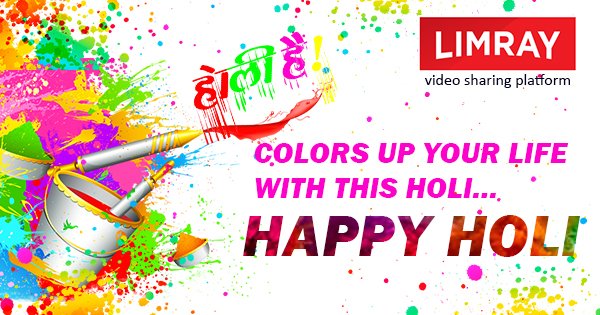 LimrayNetwork's tweet photo. Very Happy and Colourful Holi to U and Ur Family. Enjoy the festival of Holi with lots of fun. #HoliFestival #HappyHoli #Holi2019 #colors #like #Limray #media #india #love https://t.co/3aTGN4qe2H https://t.co/apUwgHdaIZ