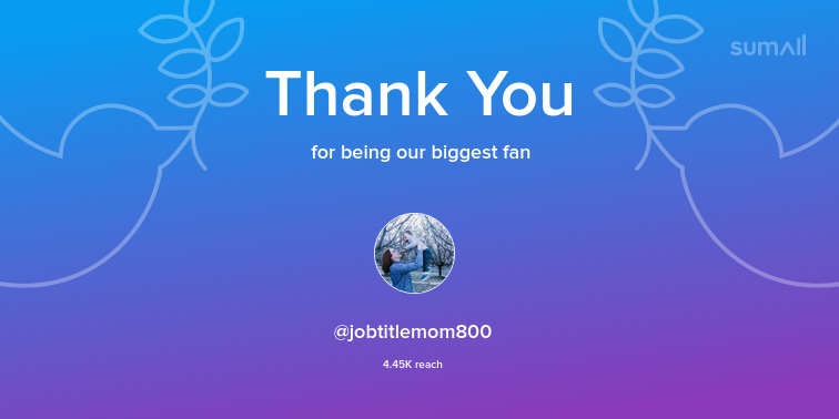 hollyewall's tweet photo. Our biggest fans this week: @jobtitlemom800. Thank you! via https://t.co/3HkI823yye https://t.co/Yo5tyBsV4t
