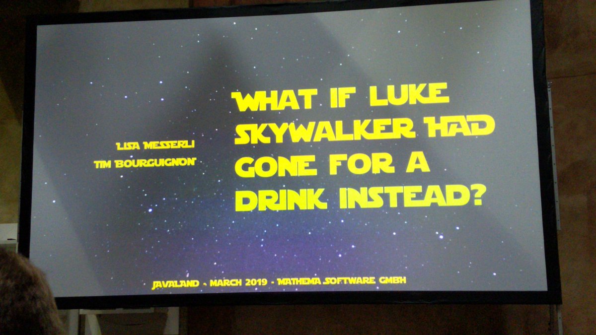 OsculumMortem's tweet photo. An der Theke mit Luke Skywalker. #Javaland2019 #JavaLand https://t.co/GlZsPR3urW