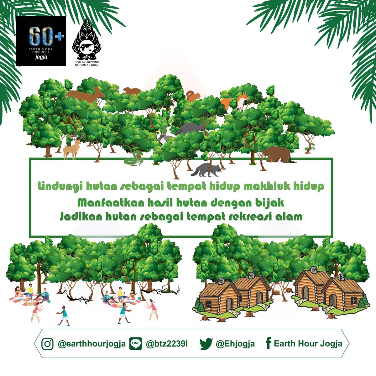 EHjogja's tweet photo. Selamat hari kehutanan sedunia, semoga hutan di bumi ini tetap ada.
Kita melihat hutan di Indonesia saja sudah miris rasanya, karena semakin banyaknya kebakaran hutan, penebangan liar, dan perburuan satwa liar oleh orang yang tidak bertanggung jawab. https://t.co/InSPZdM8Pf