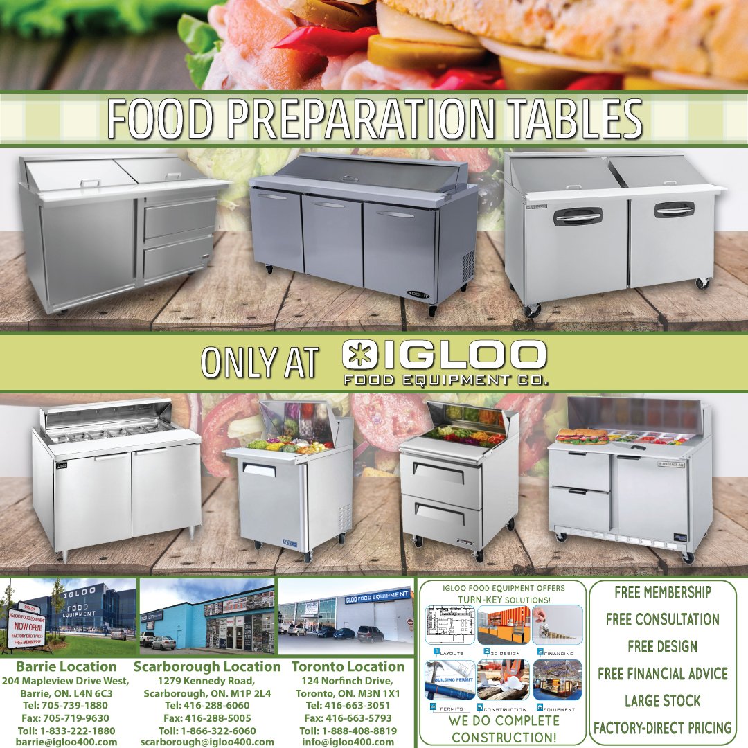 IglooFoodEquipm's tweet image. A Combination of a #Refrigerator and Convenient Cutting Board! A Staple Every #Food Establishment Should Have! #preptable #salad #Sandwich #fruitSalad #healthyfoood #sandwichpreptable #saladpreptable #foodpreptable #foodequipment #restaurantequipment #restaurantsupplystore