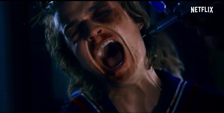 yoongismuse_'s tweet photo. WHO'S HURTING STEVE LEAVE HIM ALONE!!!!!!!! #StrangerThings3 https://t.co/JxXrOG88OD