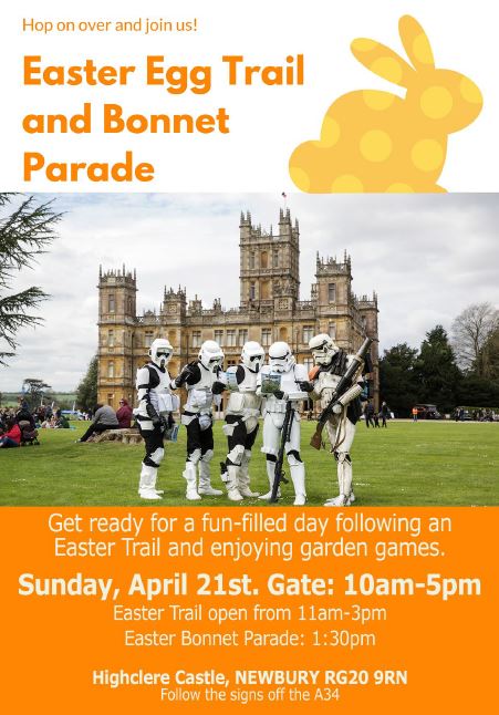 HighclereCastle's tweet photo. We are holding an Easter Egg Hunt at the castle on Easter Sunday, 21st April in aid of @Themurrayparish Trust. Please do come along and help us raise generous funds for a wonderful charity. #Easter #Easteregghunt #https://highclerecastleshop.co.uk/categories/easter-egg-hunt https://t.co/4MQrVwvnsw