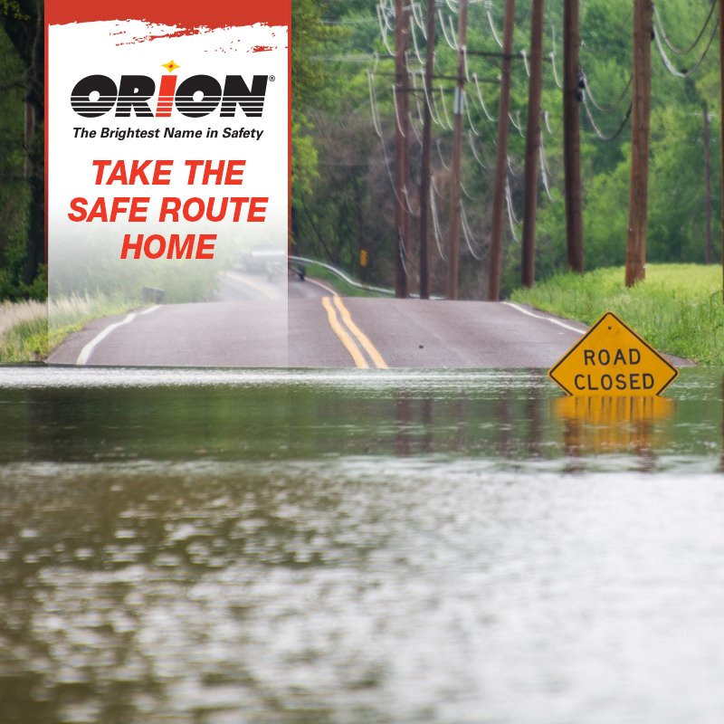 OrionSafety's tweet photo. It’s the first day of spring! We realize this time of year can bring major flooding. Do you know what to do if you encounter a flooded road? Check out our FB page for tips that could help save your life. #Spring #safety #drivesafe #OrionSafety #flooding https://t.co/6uF1WTOfn4