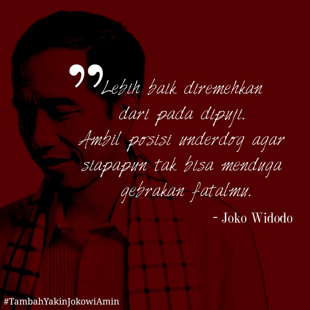 pdipjeruklegi's tweet photo. Jangan Bangga mendapat pujian..
Jadilah orang yang nglembahmanah...
#TambahYakinJokowiAmin https://t.co/EoZiIJnyJR