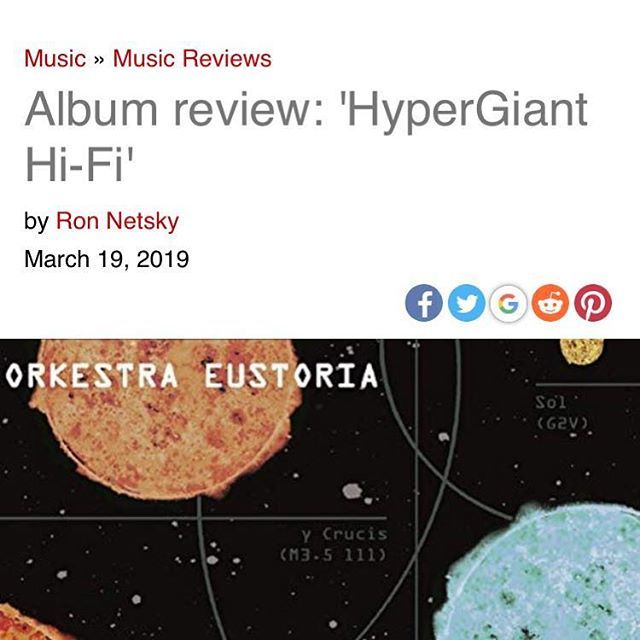 sparacinomusic's tweet photo. Review of the @orkestraeustoria album in @roccitynews by Ron Netsky. Thanks for listenin’🤙🤘🤙
.
.
.
#orkestraeustoria #hypergianthifi #newmusic #newalbum #nycmusic #nyc #follow #ornot #mixedmeter #futuremusic #instajams https://t.co/yeEtOVNXlj