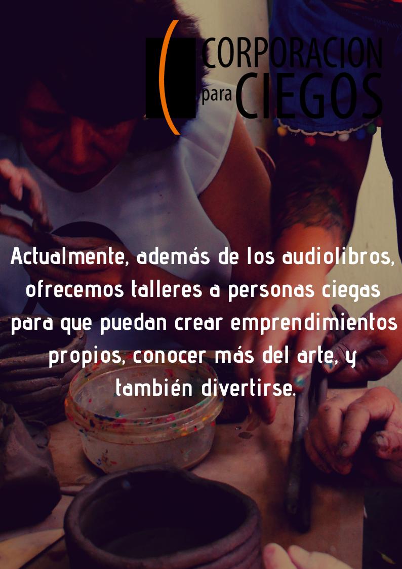 CorpParaCiegos's tweet photo. Actualmente somos la Corporación para Ciegos, entregamos talleres gratuitos a personas con discapacidad visual, para ayudar a su inclusión; enseñando herramientas de emprendimiento y comunicación (computación y telefonía). https://t.co/zPYJvuBFT6