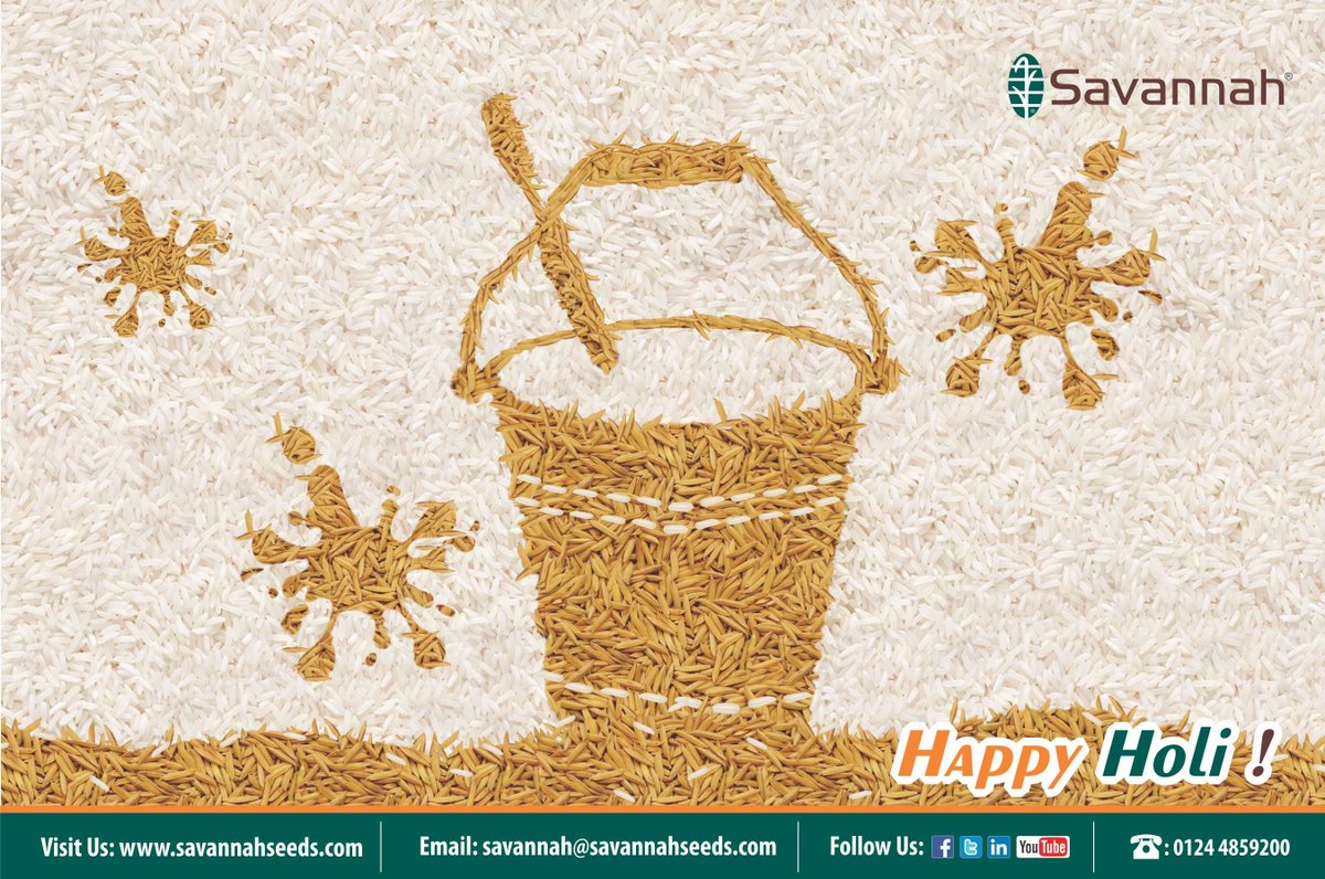 Wishing you all a Cheerful and Safe #Holi
सभी को होली ही हार्दिक शुभकामनाएं ...

<a href="/RiceTec/">TheRiceTec</a>