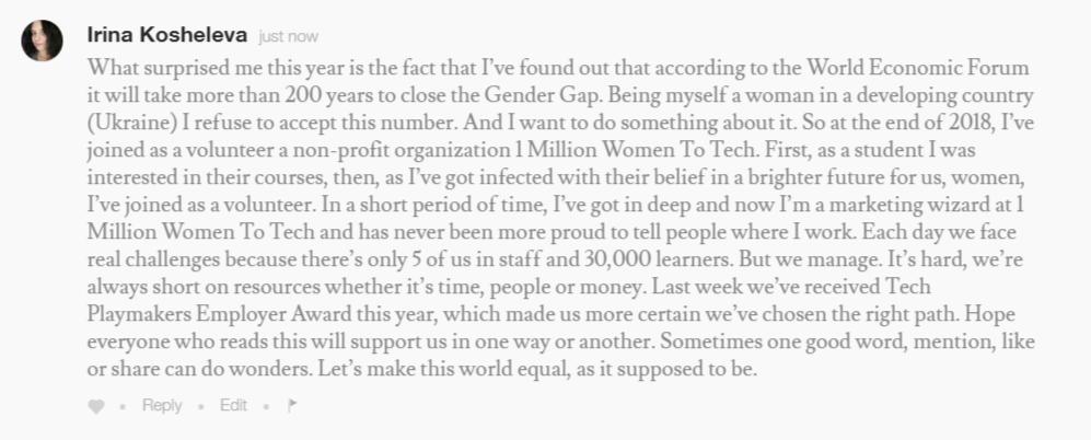 🙆Wonder Women of the World! Our marketing wizard Irina has posted on Melinda and <a href="/BillGates/">Bill Gates</a>  blog a comment about our Mission, successes and struggles. Let's support her by going to the link and liking it! ❤️ ow.ly/dgPR50nC7lC