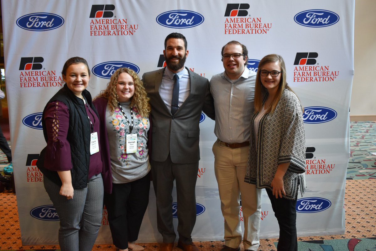 utmfarmbureau's tweet photo. What a great week for UTM CFB at #FUSION19! Special shoutout to UTM alum Coty Vannoy who made it to the final four in collegiate discussion meet, as well as to our vice president Hannah Nave who served as a media intern for the conference! #AFBF100 #BrewingFBLeaders ☕️🌟 https://t.co/m08YOGpcmv