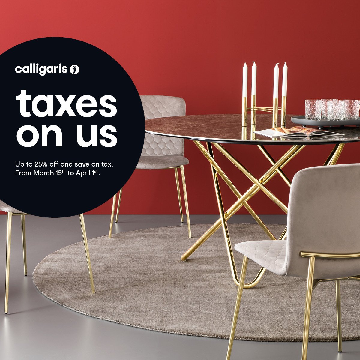 avantifl's tweet photo. CALLIGARIS “TAXES ON US” PROMOTION!
March 15th – April 1st
Don’t miss the sale!!!
.
.
.
Visit Avanti Furniture in Shoppes on the Green
111 Weston Road,Weston FL, 33326 and take advantage of this promotion
.
.
#Calligaris #italiancontemporaryfurniture #interiordesign #WestonFL https://t.co/QVOg595JIn