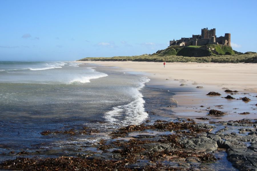 Mizen_Head's tweet photo. There’s plenty of space for everyone to spread out at #Bamburgh Beach - from families to dog walkers and horse riders - and enjoy the open expanse of sands here https://t.co/fHQTJFyCfz