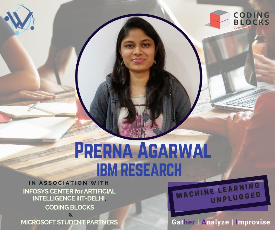 WiMLDS_Delhi's tweet photo. Prerna Agarwal, Software Engineering Researcher at IBM Research Labs will be speaking about "Using Multi-modal information for AI for Social Good".
Join us at ML Unplugged 2.0 at IIIT Delhi on March 30, 2019!
Register at: https://t.co/q6yNun84s2
#MLUnplugged #MachineLearning https://t.co/Ia8X1fP1rn