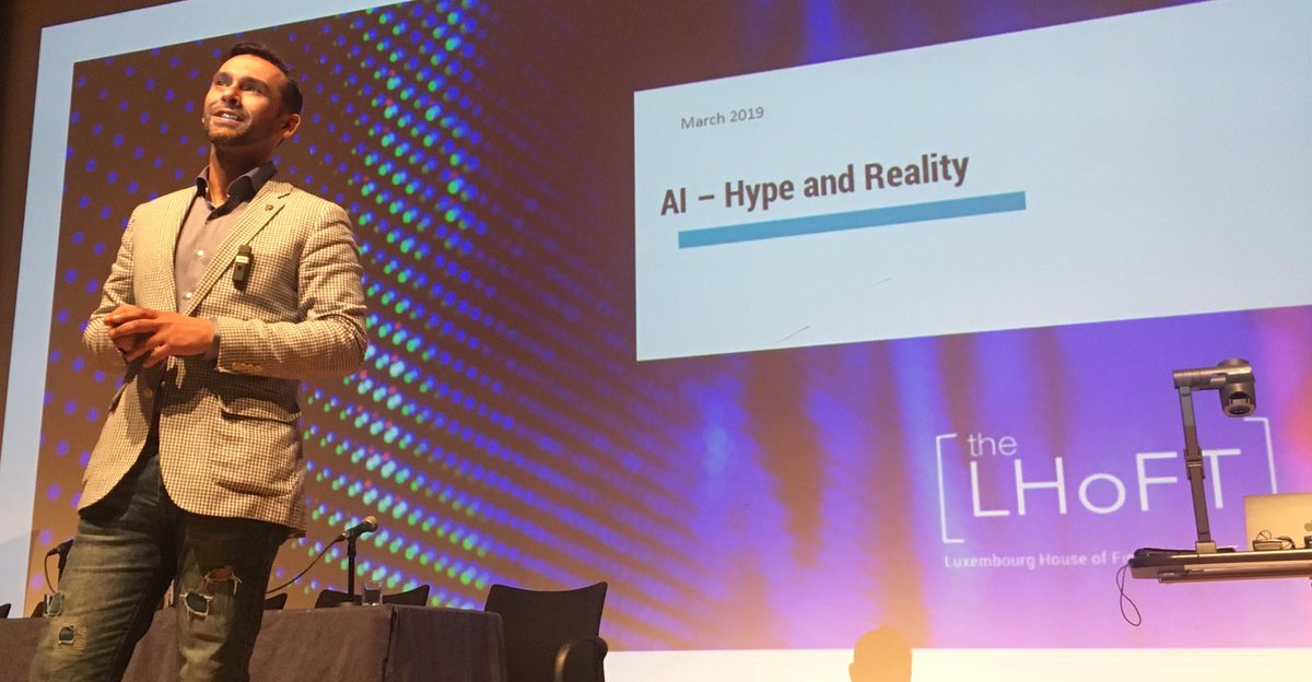 The_LHoFT's tweet photo. A fantastic start to the London #Fintech Conference!

@naszub kicked it off with his keynote: "Rise of the Machines - Hype and Reality of AI", and it's a full schedule up to our student networking event at 20:30 - part of #TalentMonth19!

https://t.co/JxDoLip79E
#Fintech #AI https://t.co/poXZZbu2Fq