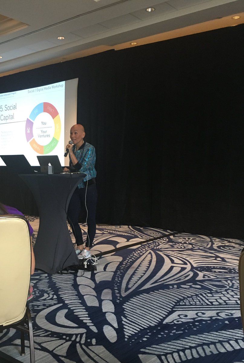 “I don’t want you to spend more time on social media. I want you to be strategic.” - <a href="/KruizGuate/">Karla Ruiz Cofiño</a> provides a practical training session on social and digital media for our women business leaders.