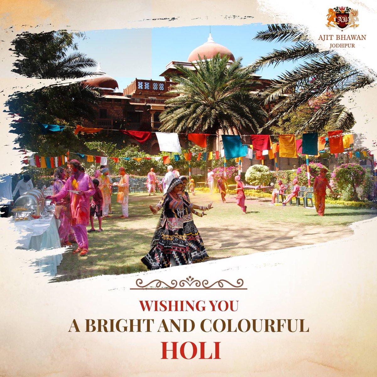 On the festive day of Holi let the colours of joy and peace burst within you.
Ajit Bhawan wishes you a Joyful Holi😀

#ajitbhawan #holi #happyholi #holifestival #celebrations #festival #colours #royal #jodhpur