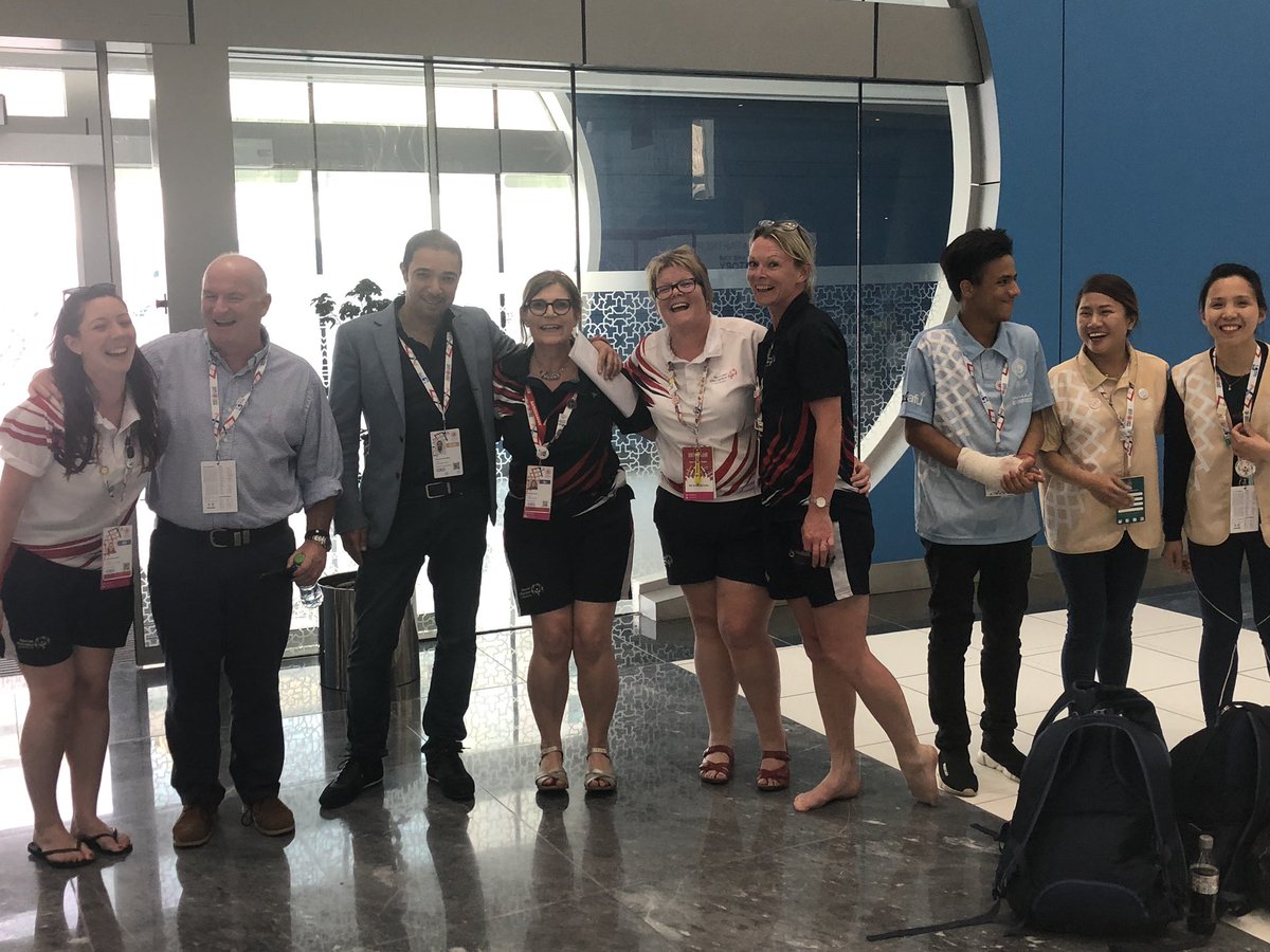 kev1385's tweet photo. Meeting some of the GB team at the Special Olympics in UAE where we are the official Medical Partners having a great time &amp; really proud to be involved https://t.co/2EEvfVYShm