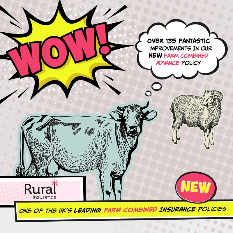 RuralInsurance's tweet image. We have some exciting news! Our Farm Combined insurance has had a refresh making it one of the leading #farminsurance policies available in the market!  #rural #agriculture #farming bit.ly/2TYauUx